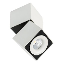 Lubinis šviestuvas Sevilla Square Ceiling 4000K LED 28W 4000K Juoda Balta (SLC7562/28W 4000K WH+BL)