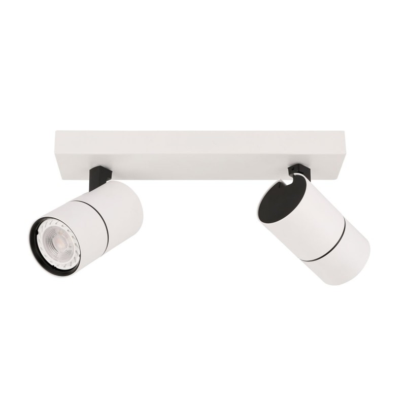 Lubinis šviestuvas Laconi 2xGU10 Juoda Balta (SPL-2813-2B-WH)