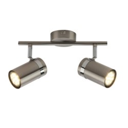 Lubinis šviestuvas Palmoni 2xGU10 Nikelio Satino Chromo (SPL-2024-2)