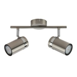 Lubinis šviestuvas Palmoni 2xGU10 Nikelio Satino Chromo (SPL-2024-2)