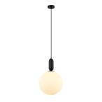 Pakabinamas šviestuvas Aldeva 1xE27 Juoda (PND-02340-1L-BK)