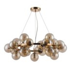 Pakabinamas šviestuvas Cabella 25xG9 Aukso (PND-5252-25-GD-CGN)