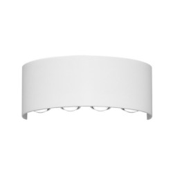 Sieninis lauko šviestuvas Ortelo LED 8W 3000K Smėlio Balta (OWL-6650-4-WH-3K)