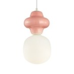 Pakabinamas šviestuvas Latera 1xE14 Rožinė Balta Matinė (PND-94331-1L-PK)