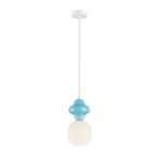 Pakabinamas šviestuvas Latera 1xE14 Mėlyna Balta Matinė (PND-94331-1S-BLU)