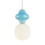 Pakabinamas šviestuvas Latera 1xE14 Mėlyna Balta Matinė (PND-94331-1S-BLU)