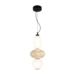 Pakabinamas šviestuvas Tordi LED 18W 3000K Geltona Smėlio Balta Matinė (PND-94721-2B-YLL)