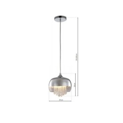 Pakabinamas šviestuvas LUNA 1xE14 LED