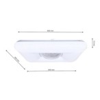 Lubinis šviestuvas YAX 24W LED reguliuojamas + pultelis