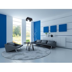Lubinis šviestuvas EVALO EL-4O B-SR 4xGU10 230V IP20 Aliuminio lydinys Juoda
