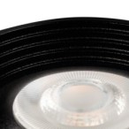 Įmontuojamas lempučių laikiklis GU10 LIGLO DSO B IP20 Aliuminio lydinys Juoda