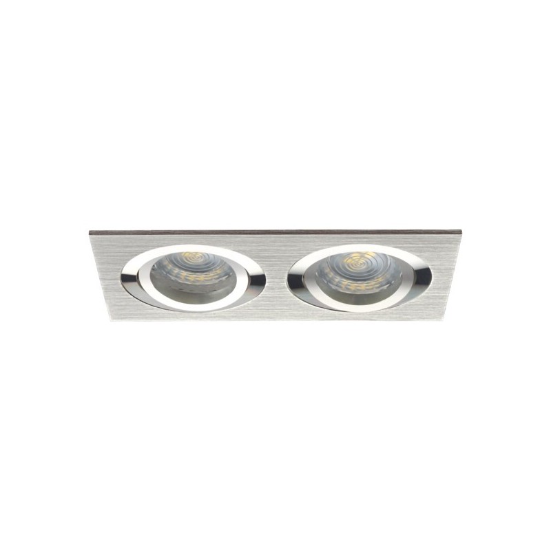 Įmontuojamas šviestuvas SEIDY CT-DTL250-AL 2x30° IP20 Aliuminio lydinys Šlifuota, aliuminio