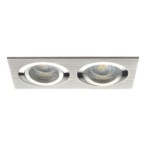 Įmontuojamas šviestuvas SEIDY CT-DTL250-AL 2x30° IP20 Aliuminio lydinys Šlifuota, aliuminio