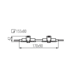 Įmontuojamas šviestuvas SEIDY CT-DTL250-AL 2x30° IP20 Aliuminio lydinys Šlifuota, aliuminio