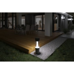Pastatomas lauko šviestuvas INVO TR 47-O-GR GU10 3x3,5W 230V Plastikas Grafito