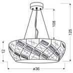 GLANCE Pakabinamas šviestuvas 36 24W LED 4000K Balta