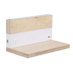 ANET Sieninis šviestuvas Medžo+Balta su lentynėle 2X4W LED 4000K