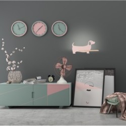 DOG Sieninis šviestuvas 5W LED 4000K IQ KIDS RožinėFSC MIX 70%