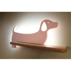 DOG Sieninis šviestuvas 5W LED 4000K IQ KIDS RožinėFSC MIX 70%