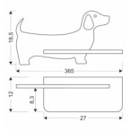 DOG Sieninis šviestuvas 5W LED 4000K IQ KIDS RožinėFSC MIX 70%