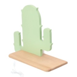 CACTUS 1 Sieninis šviestuvas 4W LED 4000K IQ KIDS su laidu. su kištuku + jungikliu Žalia FSC MIX 70%