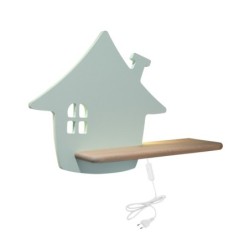 HOUSE Sieninis šviestuvas 4W LED 4000K KP IQ KIDS su laidu. su jungikliu + kištuku MINT