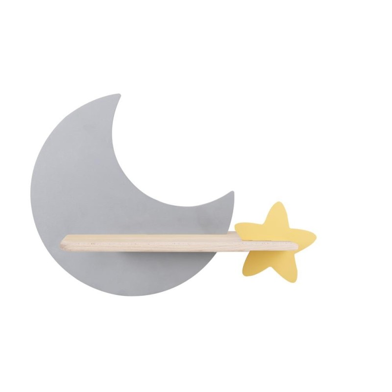 MOON Sieninis šviestuvas 5W LED IQ KIDS Pilkas+Aukso