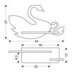 SWAN Sieninis šviestuvas 5W LED IQ KIDS pink+Balta