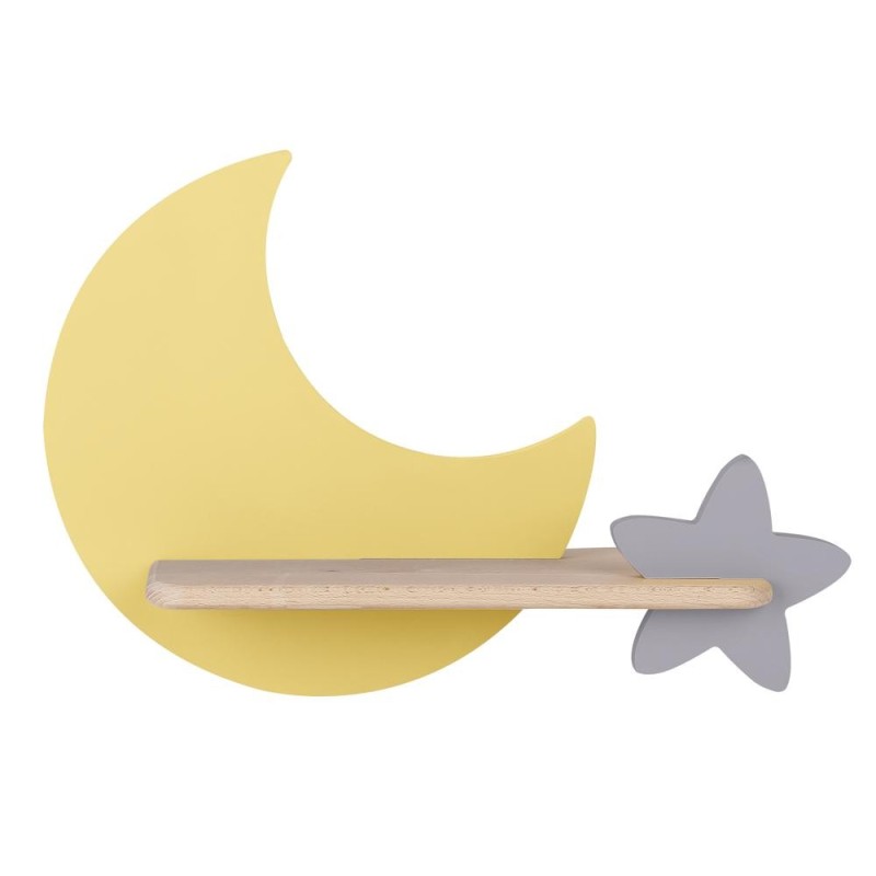 MOON Sieninis šviestuvas 5W LED IQ KIDS Aukso+Pilkas