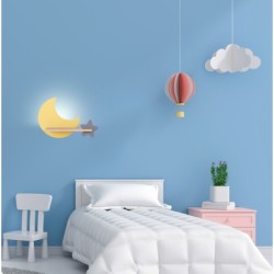 MOON Sieninis šviestuvas 5W LED IQ KIDS Aukso+Pilkas