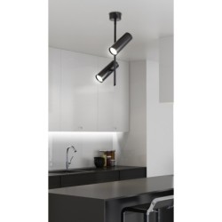 TUBE Pakabinamas šviestuvas 2X5W LED Juoda 4000K