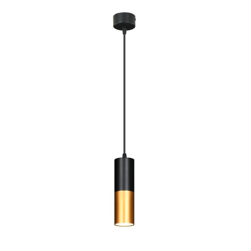 TUBE Pakabinamas šviestuvas 1xGU10 5.8/30 Juoda + Aukso