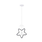 STAR C Pakabinamas šviestuvas 1xE27 IQ KIDS Juoda +Balta