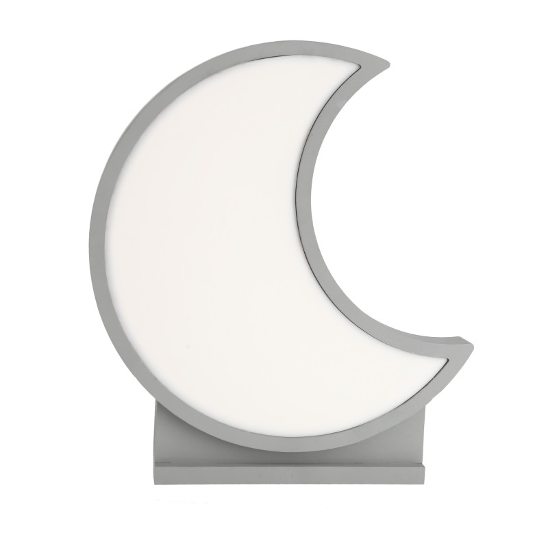 MOON Stalinis šviestuvas 12W LED 4000K IQ KIDS Pilka KD