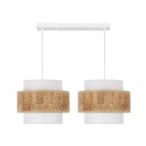 CORK Pakabinamas šviestuvas Balta 2xE27 Balta +Kreminė