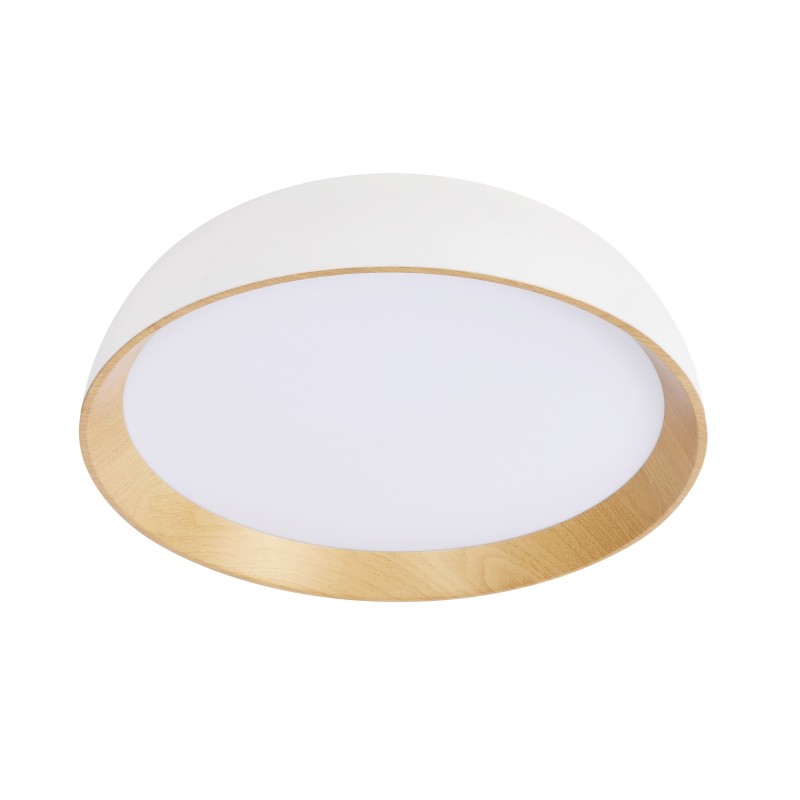 CALABRIA Lubinis šviestuvas Balta + Medžo 24W LED 40X32CM