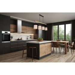 Combi Pakabinamas šviestuvas Juoda 4xE27 Kreminė