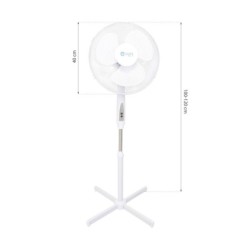 Pastatomas ventiliatorius EKO-LIGHT su pulteliu 16''BALTA