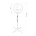 Pastatomas ventiliatorius EKO-LIGHT su pulteliu 16''BALTA