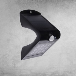 Šviestuvas su saulės elementu Butterfly juodas 1.5W