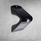 Šviestuvas su saulės elementu Butterfly juodas 1.5W