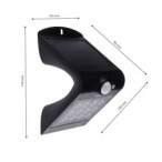 Šviestuvas su saulės elementu Butterfly juodas 1.5W