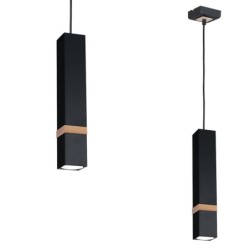 Pakabinamas šviestuvas VIDAR BLACK 1xGU10