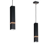 Pakabinamas šviestuvas VIDAR BLACK 1xGU10