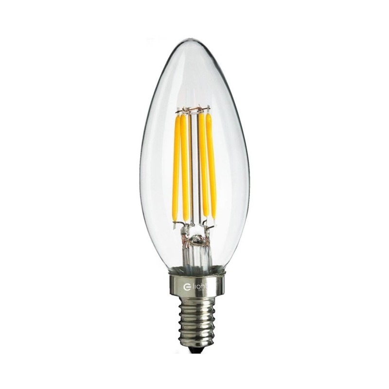 10x LED lemputė Filamentinė LED 5W C35 E14 2700K