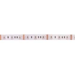 SMD Spalvota RGB 14.4W/m 24V nehermetiška LED juosta 60LED/m IP20 120°