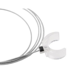 Troselis 150cm NEON FLEX 360° apvalios LED juostos su plastikiniu CLIP laikikliu