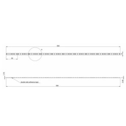 SMD Neutrali balta 4000K 6W/m 24V nehermetiška LED juosta 120LED/m IP20 120°