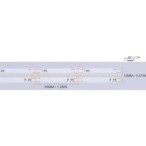COB vientisa spalvota + CCT keičiama RGB+CCT (3000K-6500K) 21W/m 24V nehermetiška LED juosta 840LED/m IP20 180°
