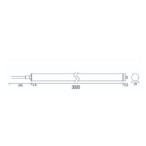 3m NEON FLEX 360° apvali Neutrali balta 4000K 14W/m 24V hermetiška LED juosta Ø25mm IP67